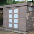 Montage et traitement d'une cabane bois